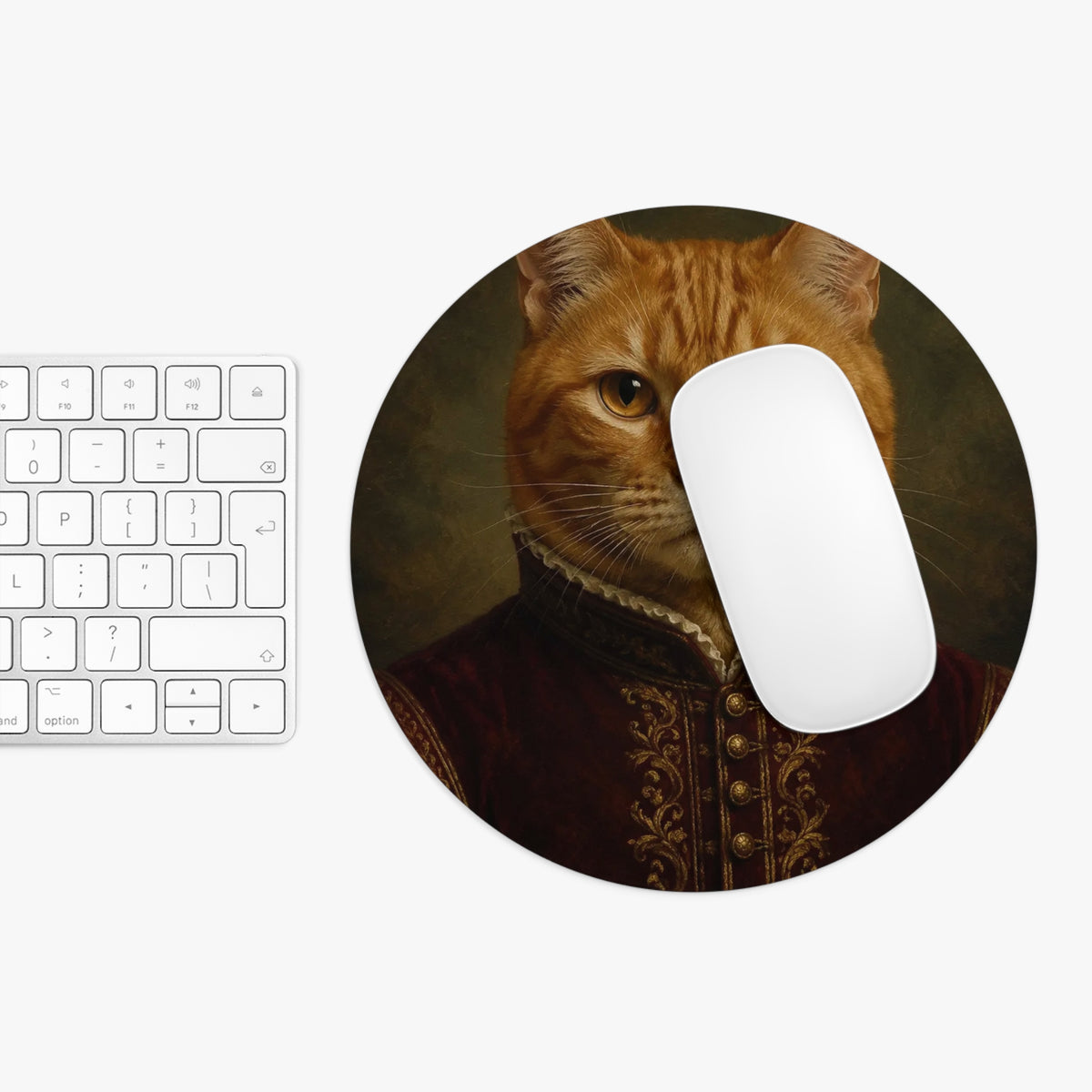 Custom Pet Portrait Mouse Pad · Round