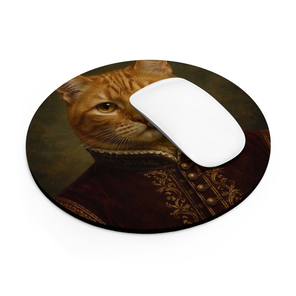 Custom Pet Portrait Mouse Pad · Round