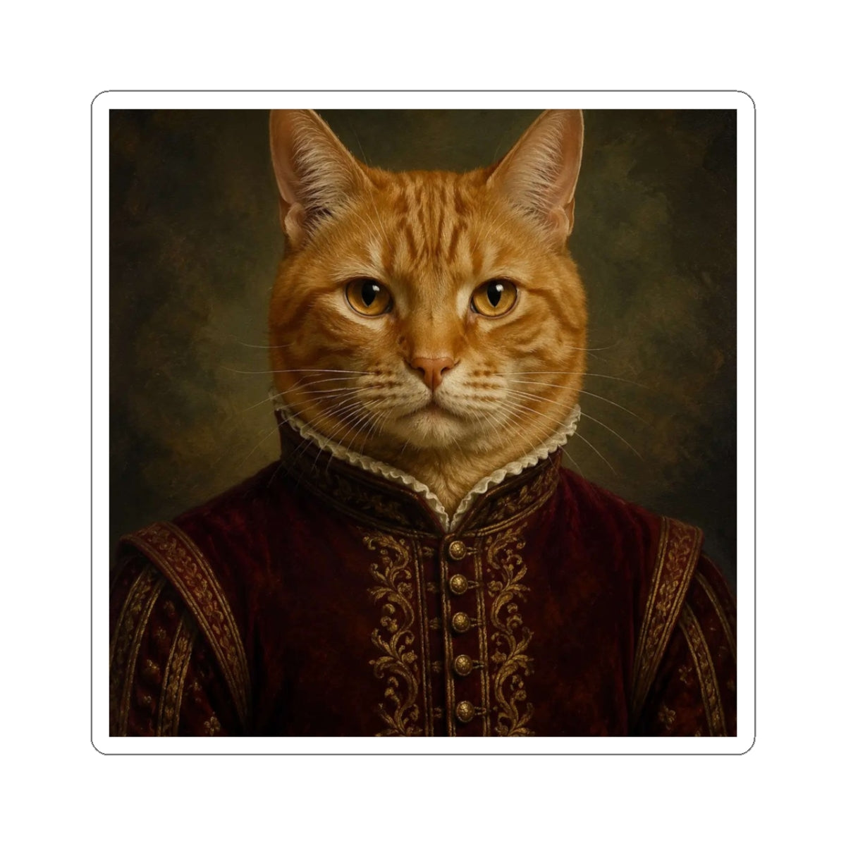 Custom Pet Portrait Sticker · 3×3